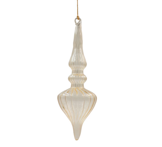Butterscotch Blown Glass Ornament
