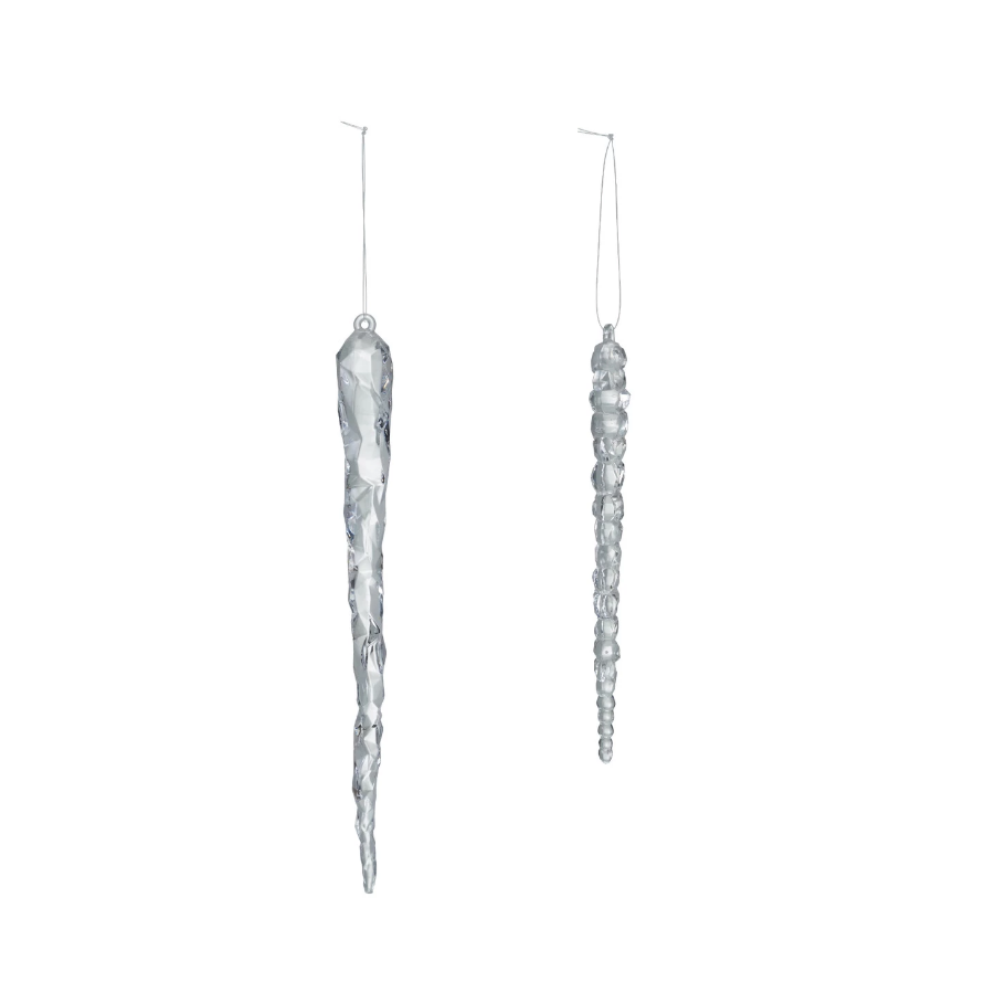 9" Acrylic Icicle Ornament
