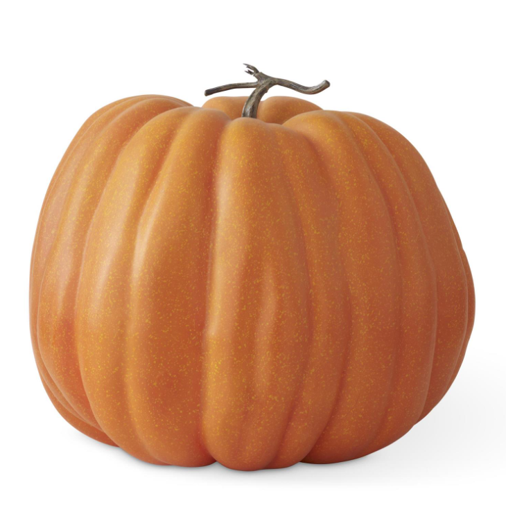 19" Orange Speckled Pumpkin