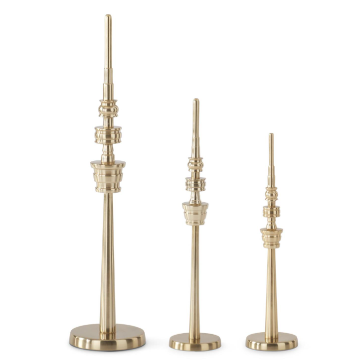 SM - Matte Antique Gold Finial