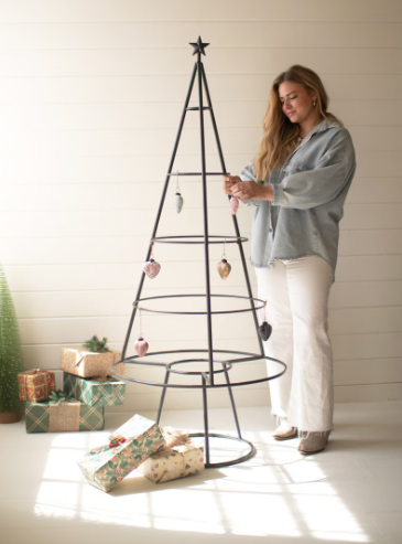 Metal Christmas Tree Ornament Display