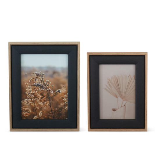 SM - Black Linen Photo Frame