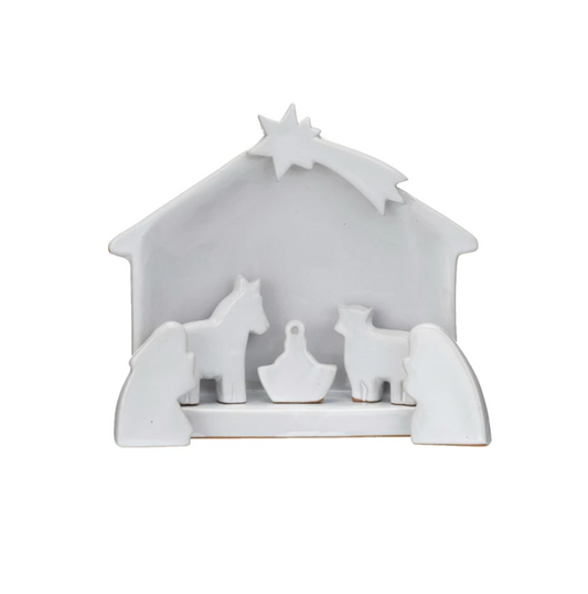 Stoneware Nativity