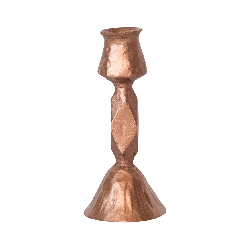 Copper Hand-Forged Cast Iron Taper Holder