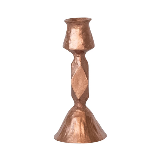 Copper Hand-Forged Cast Iron Taper Holder