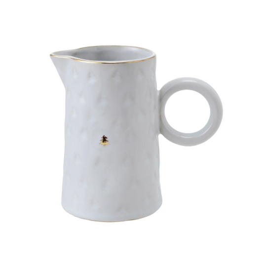 10oz Debossed Tree Stoneware Pitcher
