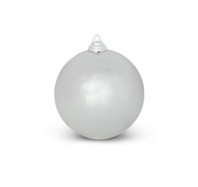 4.5" Silver Shatterproof Ornament