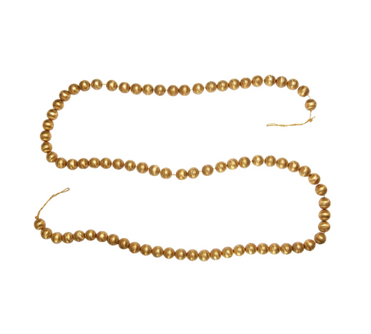 Handmade Gold Metal Ball Garland