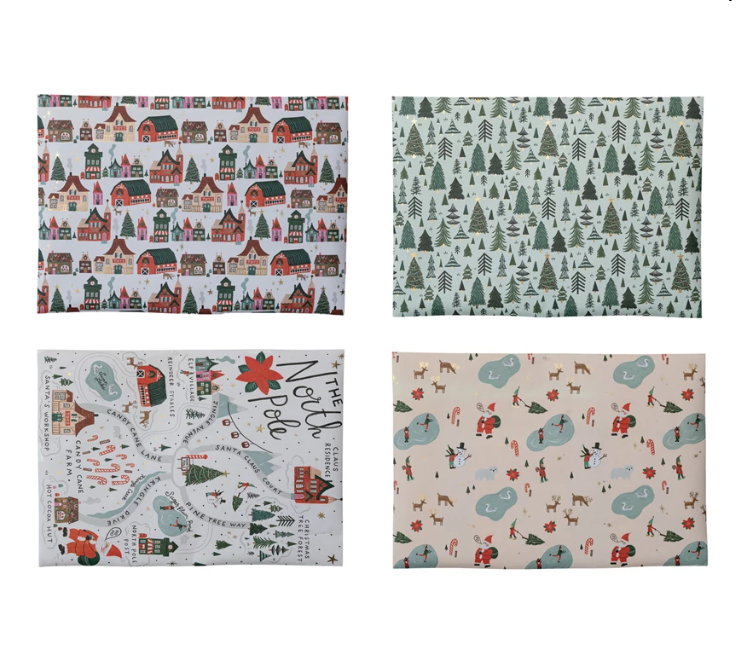 Handmade Printed Recycled Wrapping Paper