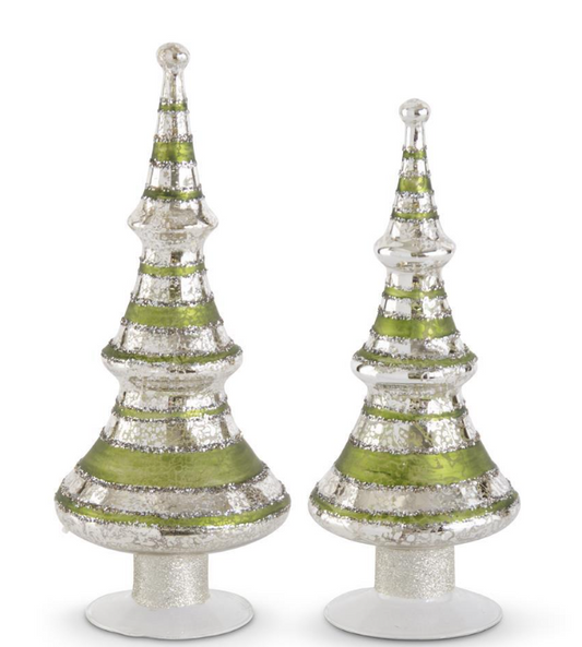 LG - LED Striped Mercury Glass Tree