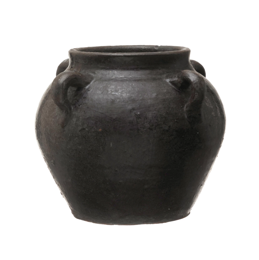 Found Decorative Clay Jar