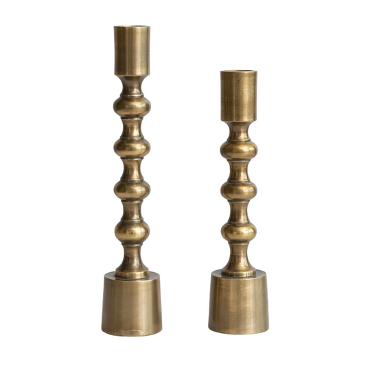 LG - Antique Gold Aluminum Taper Holder