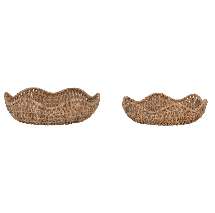 15" Braided Bankuan Bowls w/ Scalloped Edge