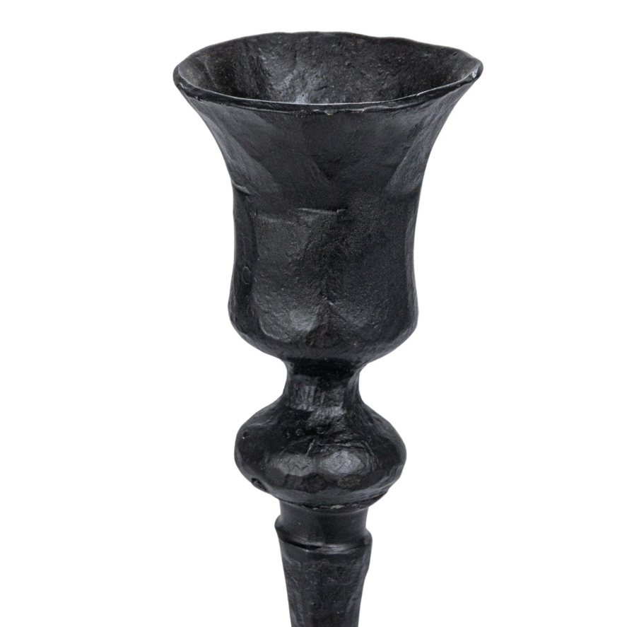 Hand-Forged Cast Iron Taper Holder