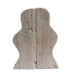 Travertine Wave Bookends - Set of 2