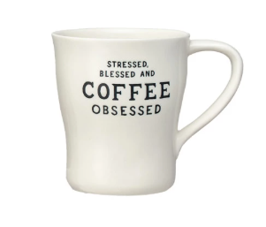 12oz Mug w/ Coffee Sayings - 6 Styles