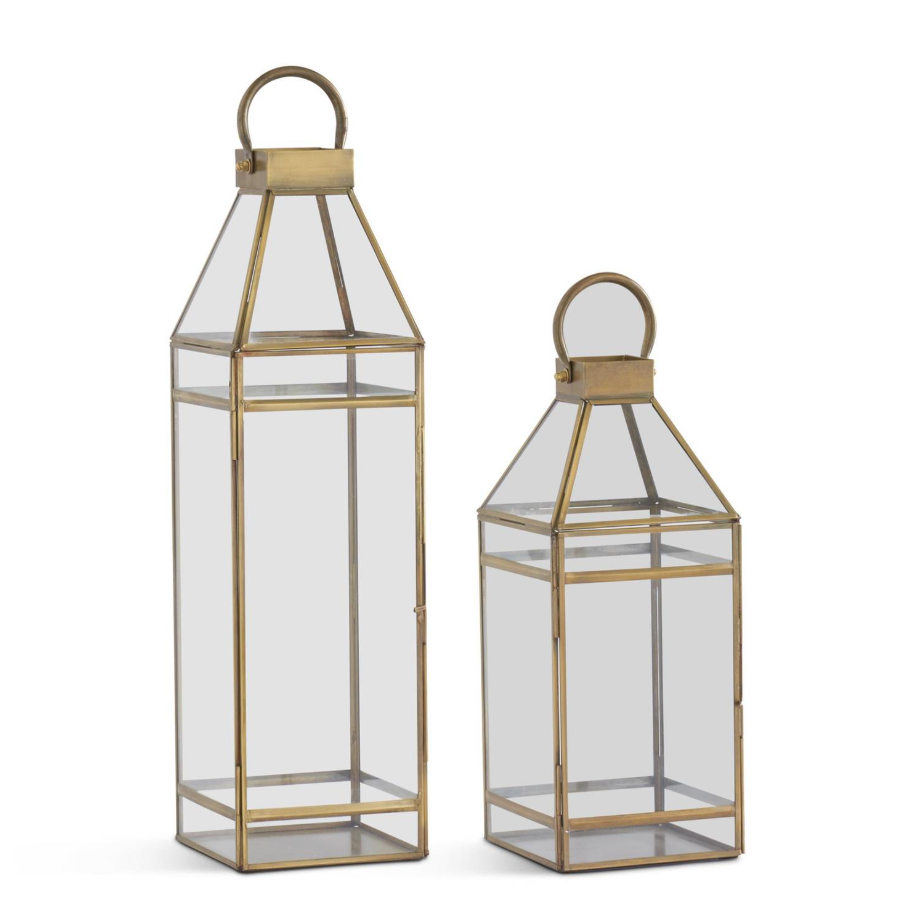 Brushed Brass Lantern - SM