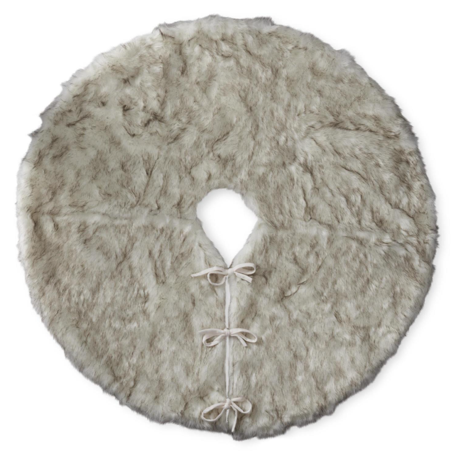 Cream Faux Fur Tree Skirt