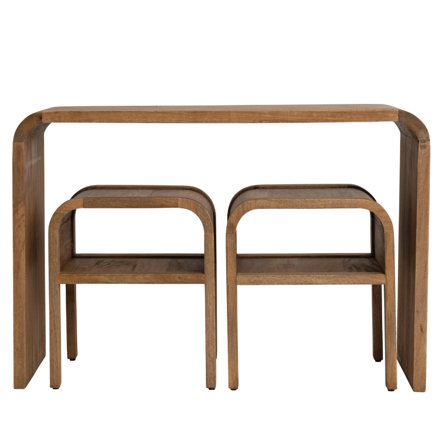 Waterfall Mango Wood Side Table