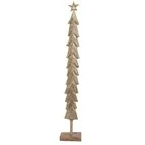 Antique Brass Tree w/ Mango Wood Base