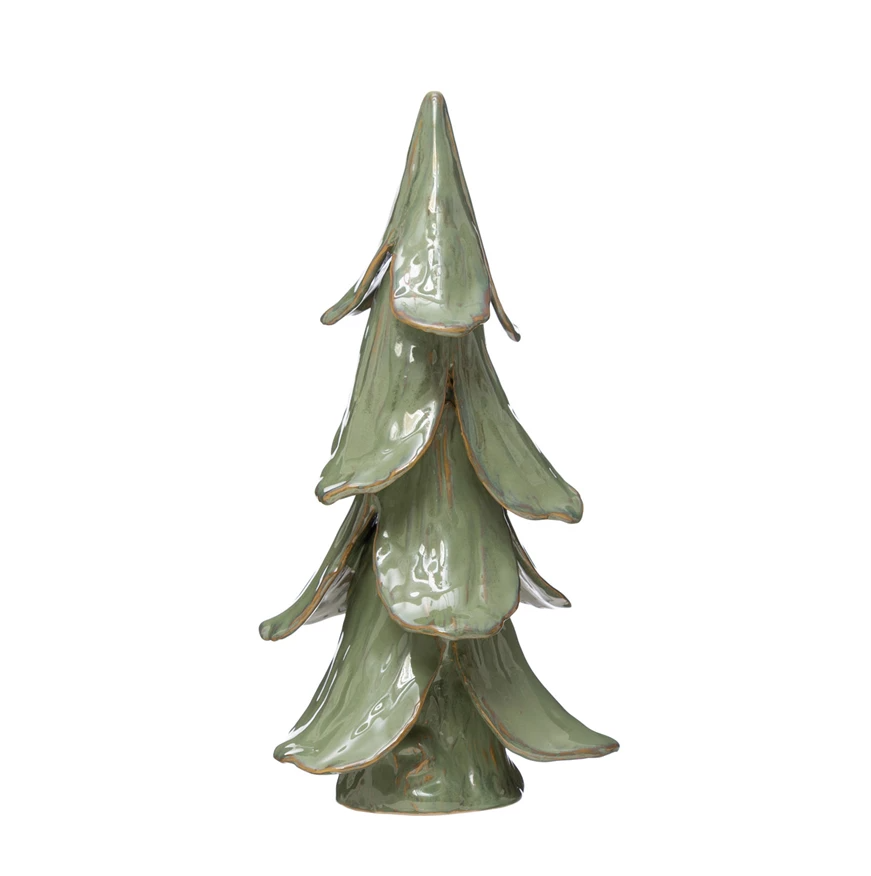 Mint Handmade Stoneware Tree