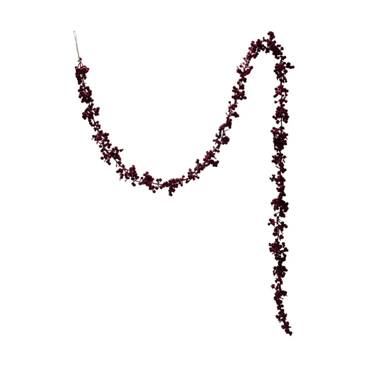 Burgundy Foam Ball Garland