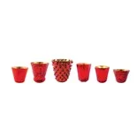 Red Mercury Glass Tealight/Votive Holder