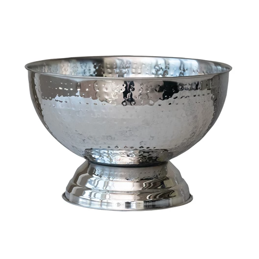 Hammered Stainless Steel Bottle Cooler