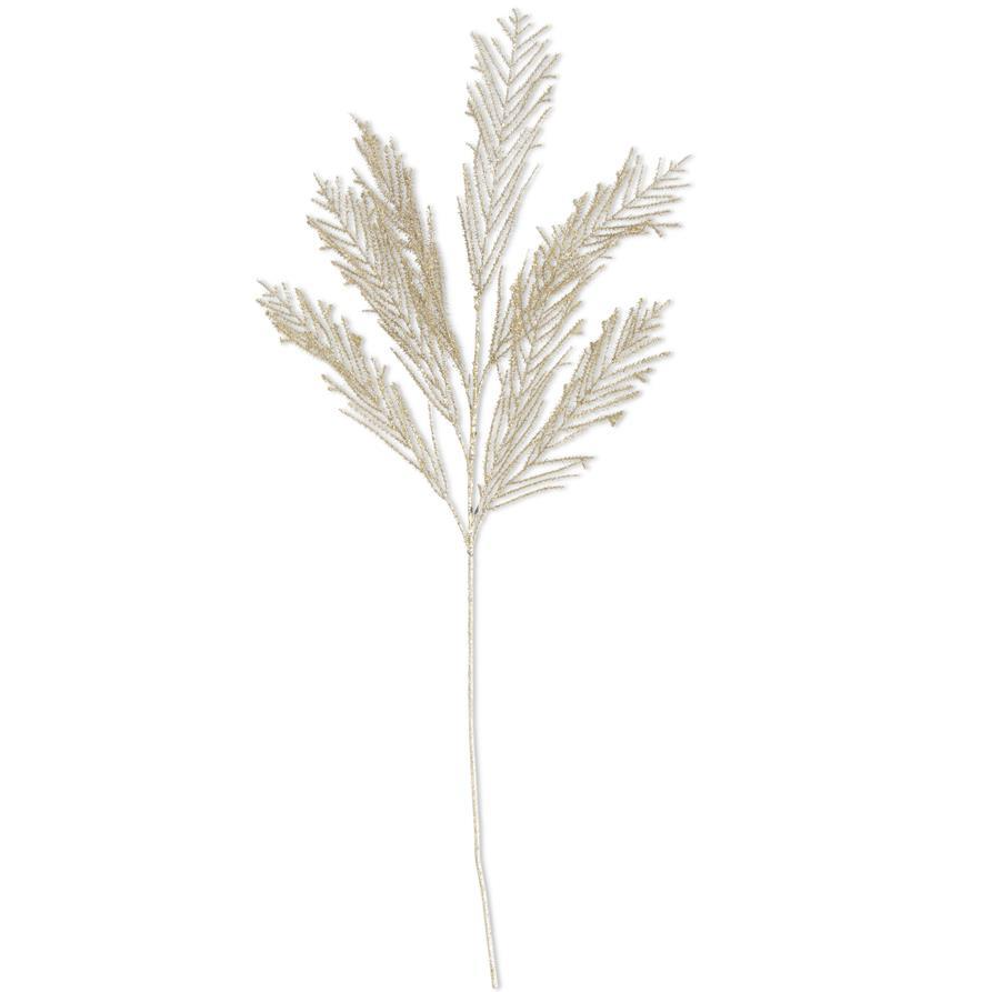 40" Gold Glittered Asparagus Spray