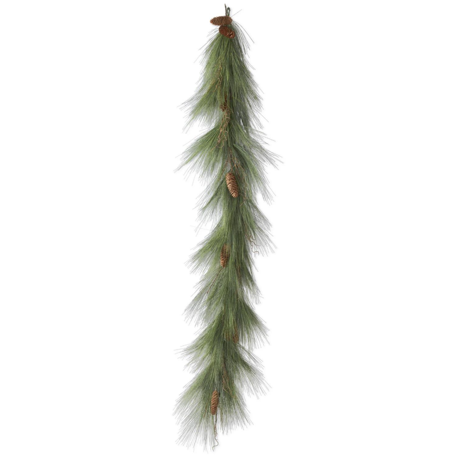 72" Pine Garland w/ Pinecones