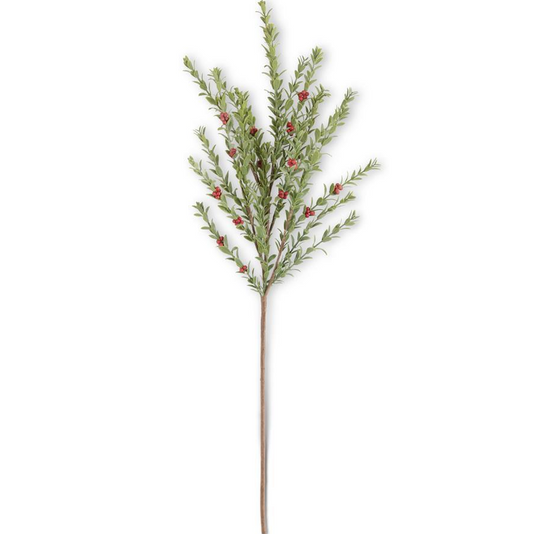 33" Real Touch Myrtle Branch w/ Berries