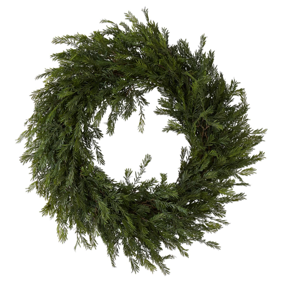 32" Dark Green Fir Pine Wreath