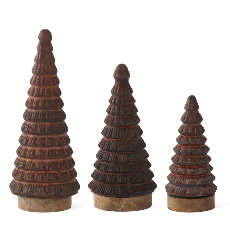 SM - Brown Glass Christmas Tree