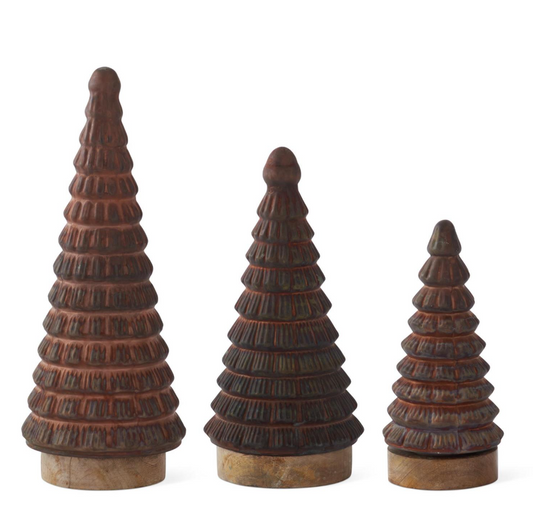 LG - Brown Glass Christmas Tree