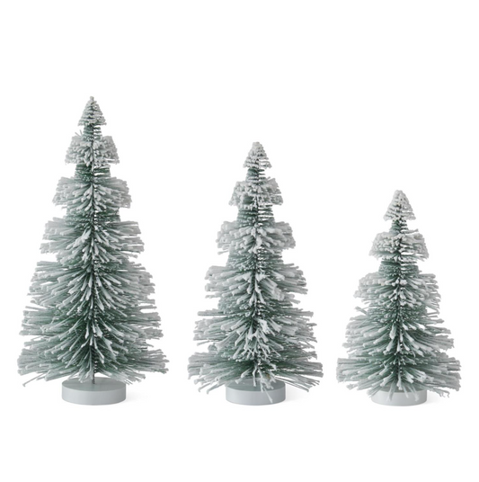 LG - Flocked Bottle Brush Christmas Tree