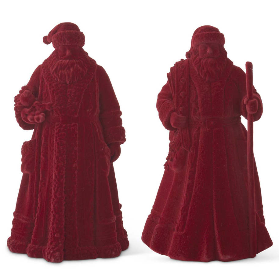 Burgundy Velvet Santa - 2 STYLES