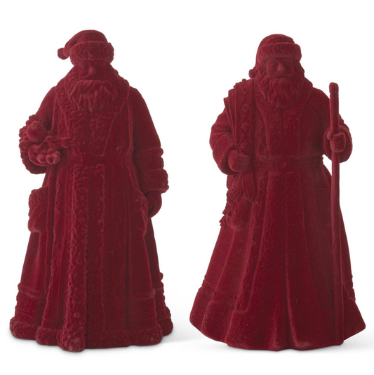 Burgundy Velvet Santa - 2 STYLES