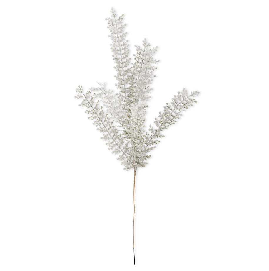 Snowy Green Leaf Stem