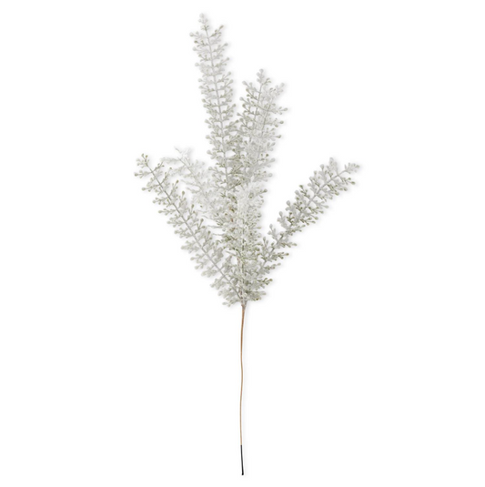 Snowy Green Leaf Stem