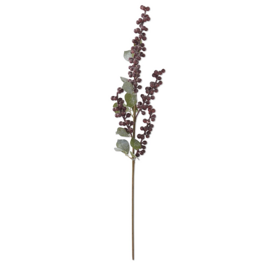 Frosted Burgundy Berry Stem