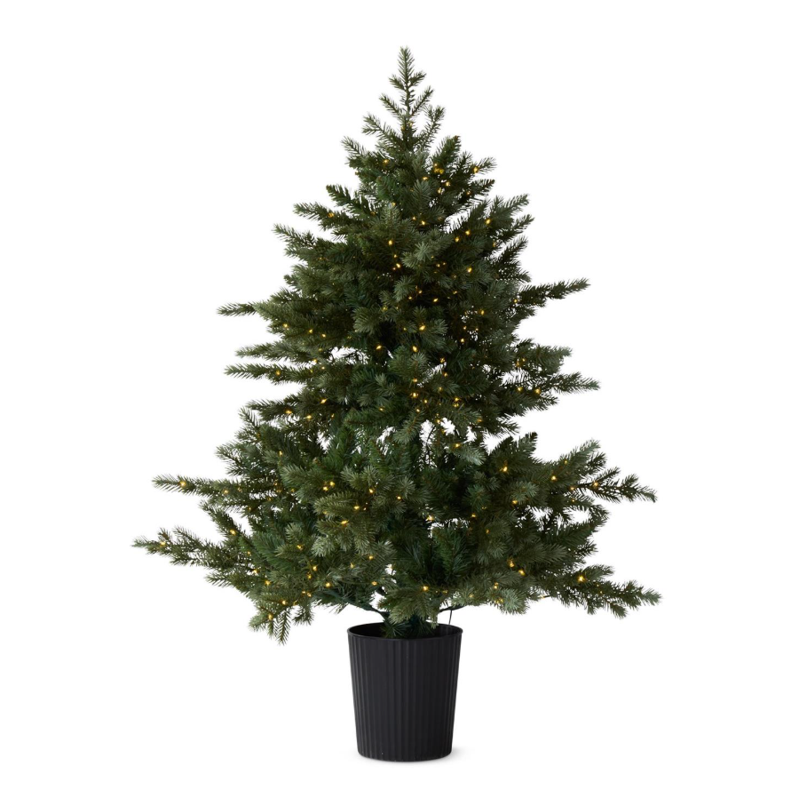 48" LED Pine Tree in Black Pot