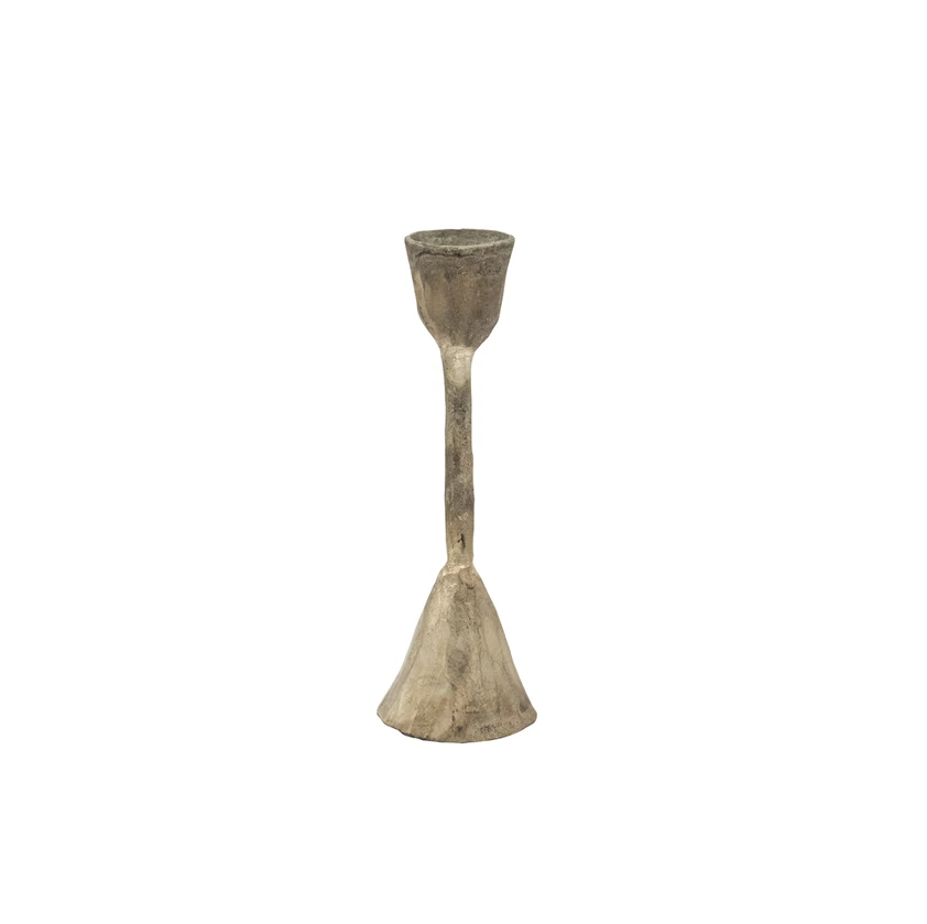 Antique Silver Hand-Forged Taper Holder