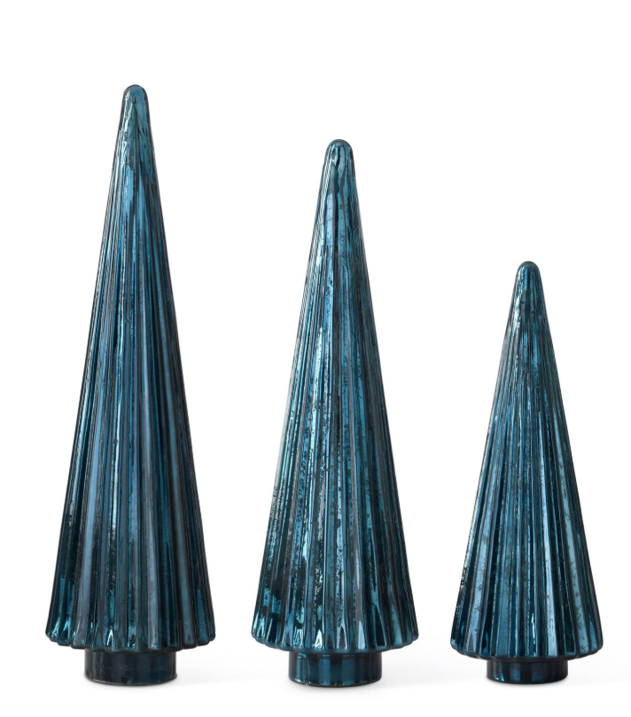 Blue Glass Tree - LG