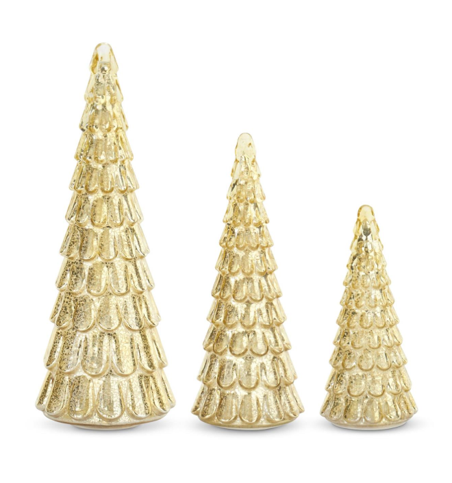 LG - Gold LED Mercury Glass Tree