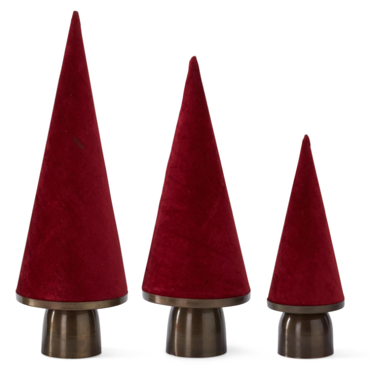 LG - Velvet Tree / Antique Brass Base