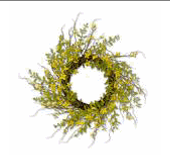28" Forsythia Wreath