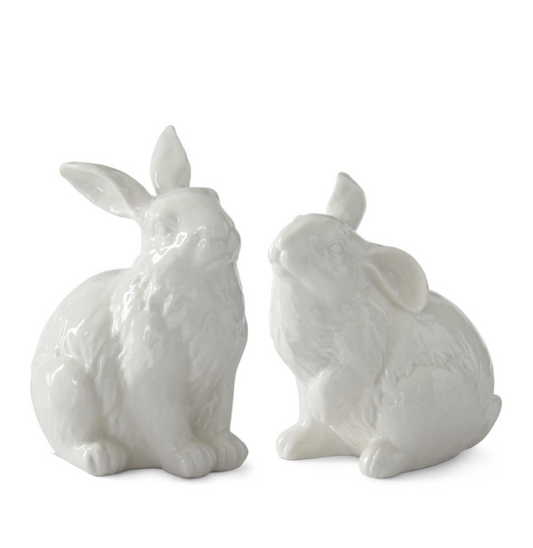White Porcelain Rabbit - 2 STYLES