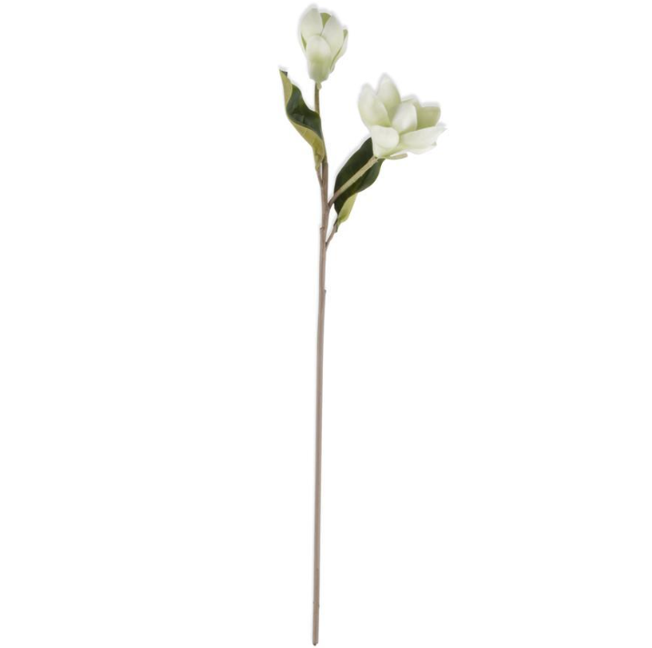 White Real Touch Magnolia Stem
