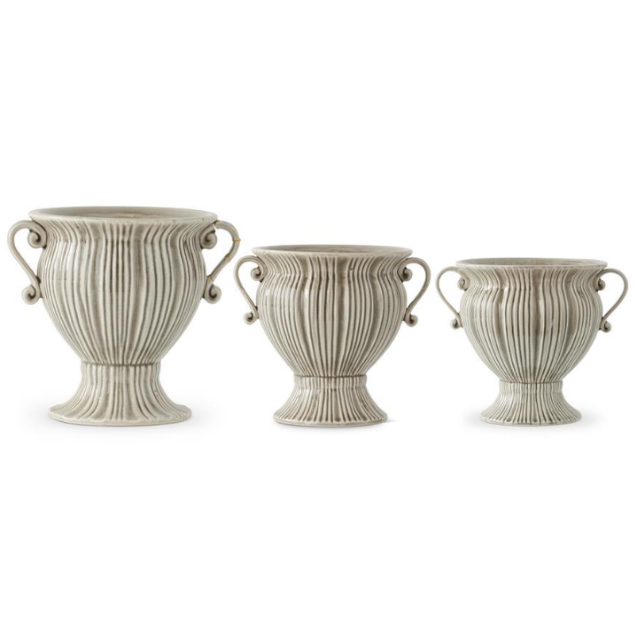Gray Ceramic Art Deco Urn - SM