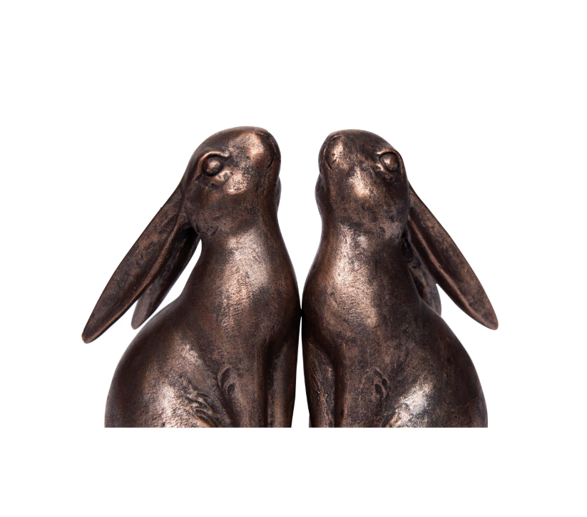 Bronze Rabbit Bookend - Set of 2